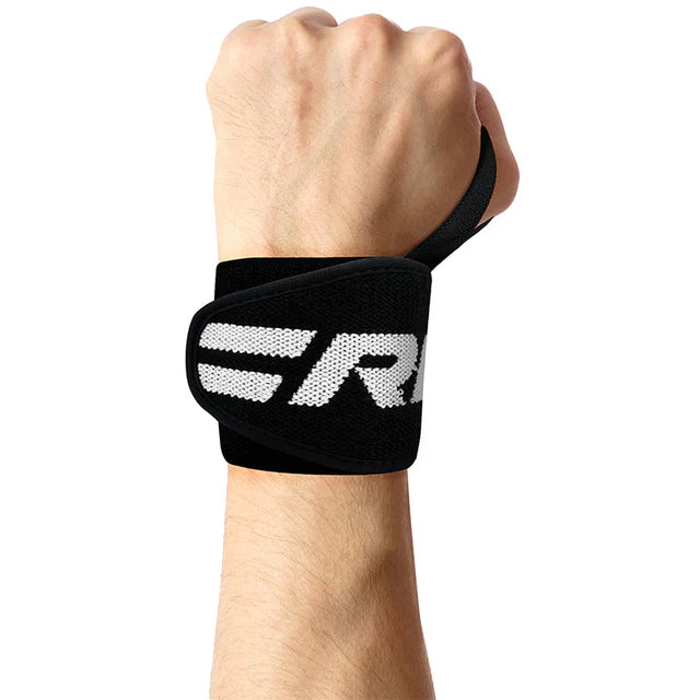 RDX W2 Powerlifting Black/White Wrist Wraps