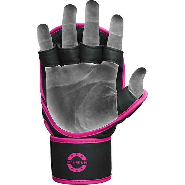 RDX F6 KARA Pink MMA Sparring Gloves 7oz