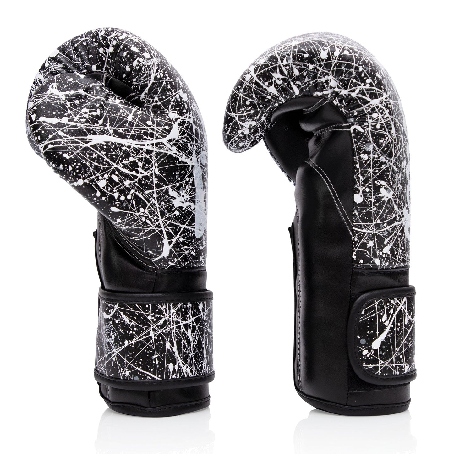 Fairtex BGV14PT Painter Microfibre Boxing Gloves - Black-White