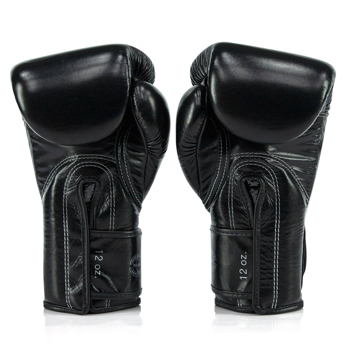 Fairtex X Glory BGVG3 Velcro Boxing Gloves - Black-Gold