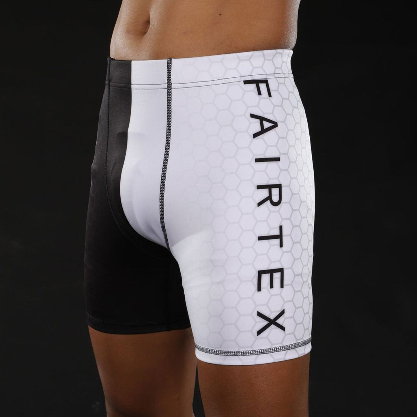 CP7 Fairtex Mens Vale Tudo Shorts Black-White