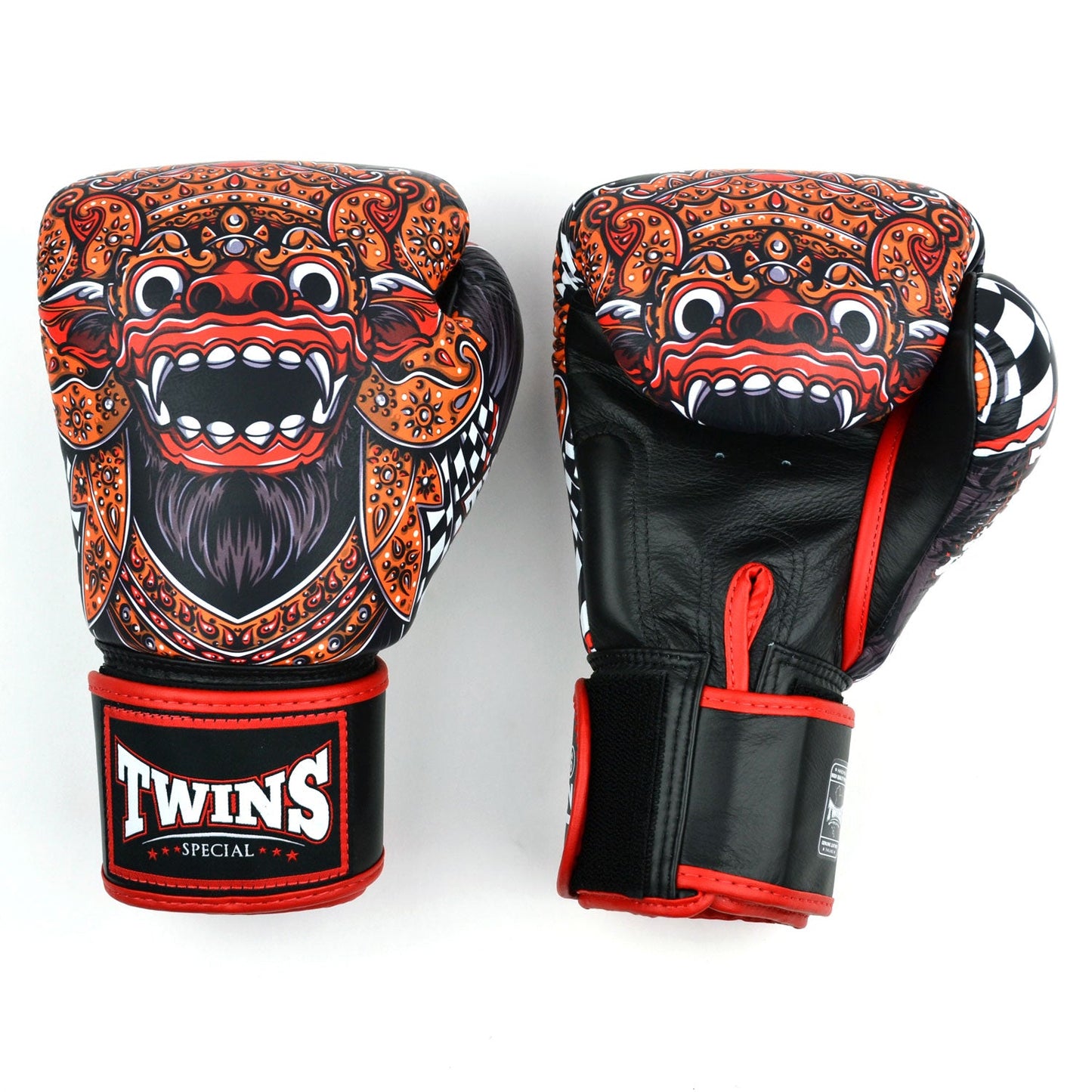 FBGVL4-59 Twins Barong Boxing Gloves Black-Red