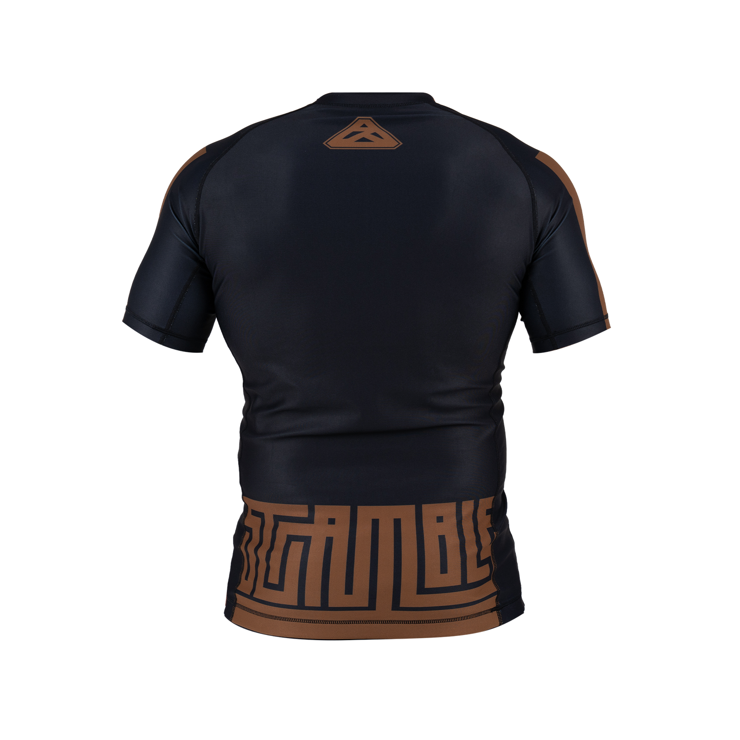 Scramble Ranked Short Sleeve Rashguard - Brown