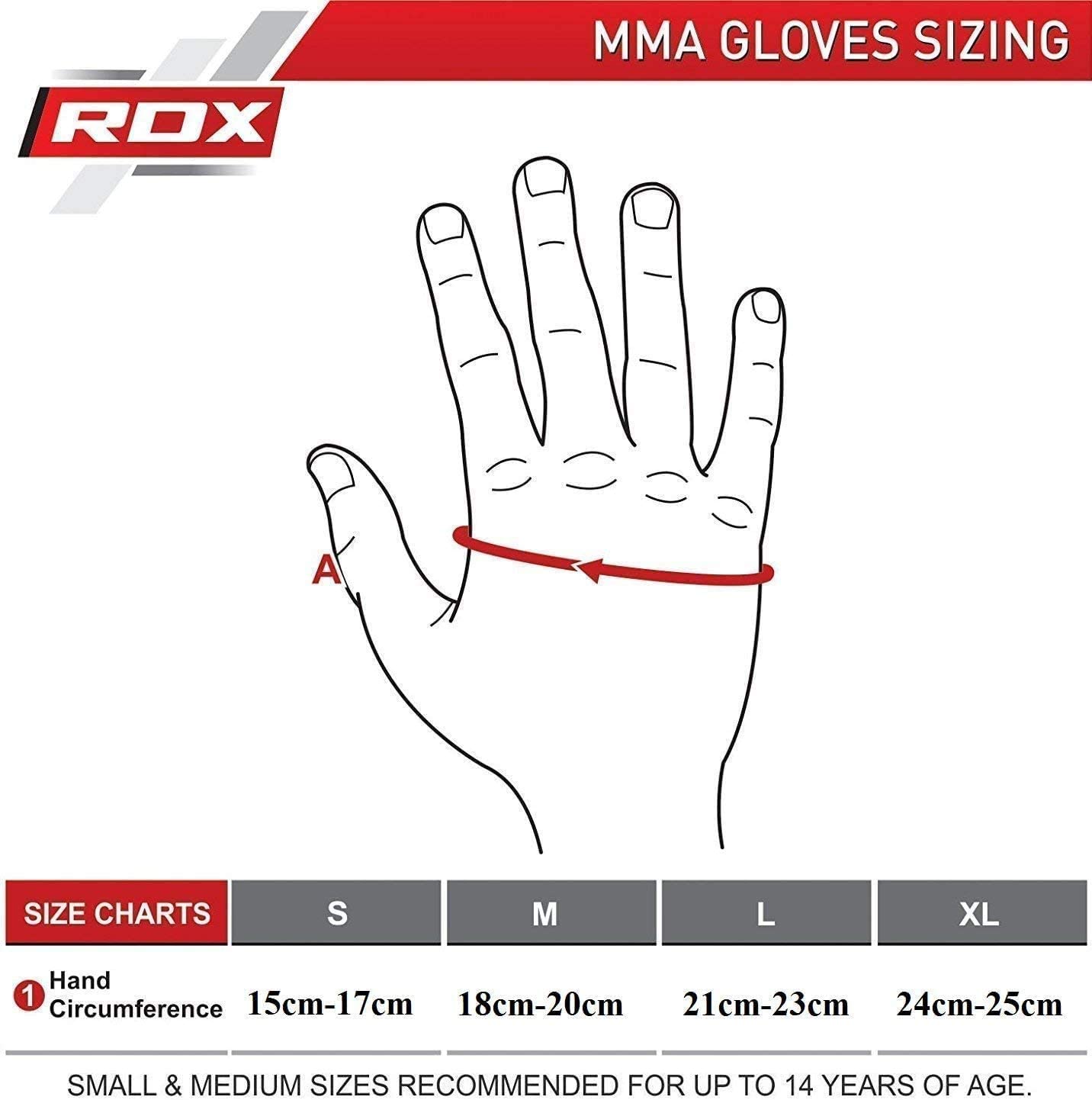 RDX F12 MMA Grappling Open Palm Red Training Gloves