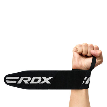 RDX W2 Powerlifting Black/White Wrist Wraps