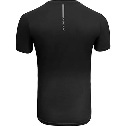 RDX T2 Black Short Sleeves Sweat-Wicking Gym T-Shirt