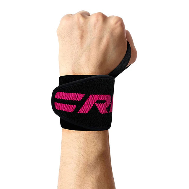 RDX W2 Powerlifting Pink/Black Wrist Wraps