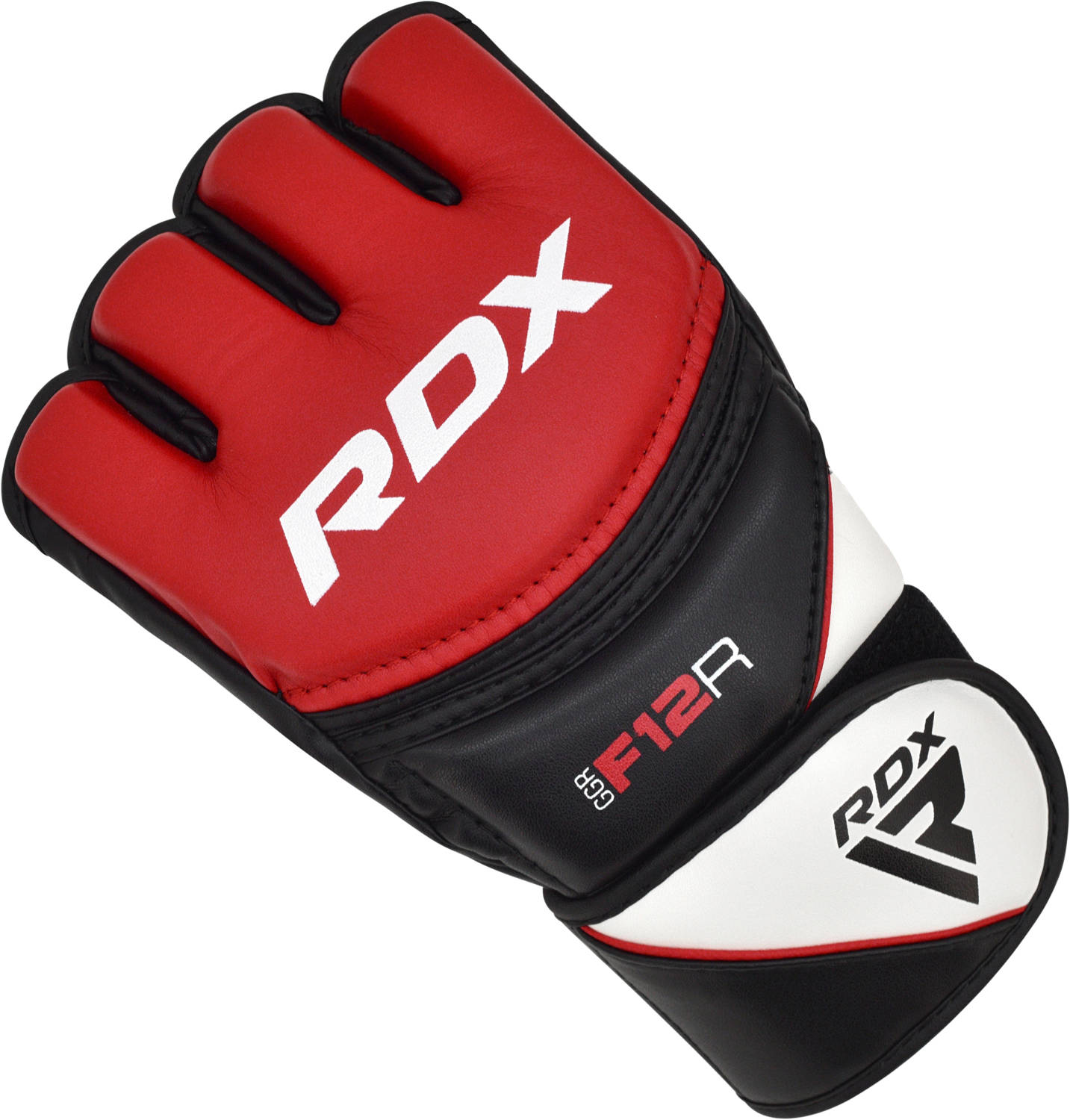 RDX F12 MMA Grappling Open Palm Red Training Gloves