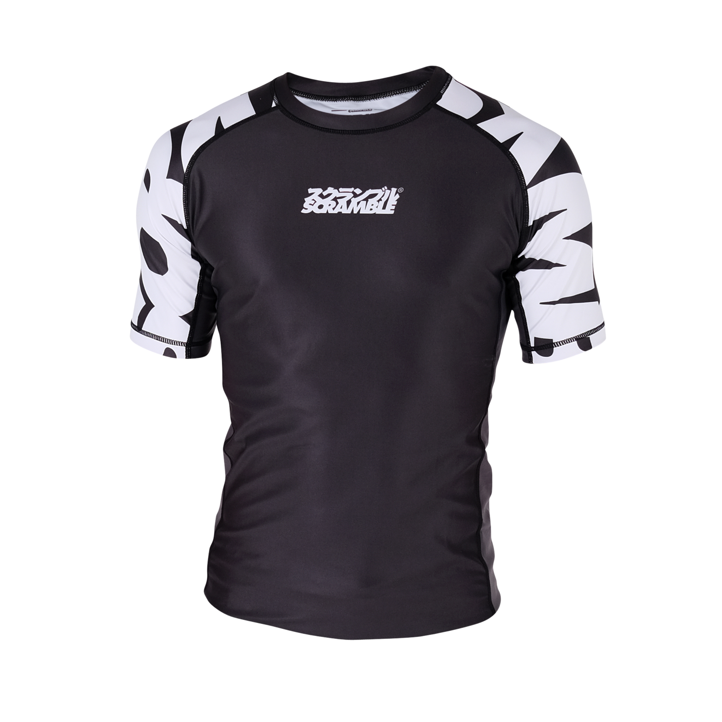 Scramble Baka Rash Guard Short Sleeve - Black