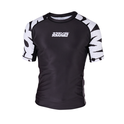Scramble Baka Rash Guard Short Sleeve - Black