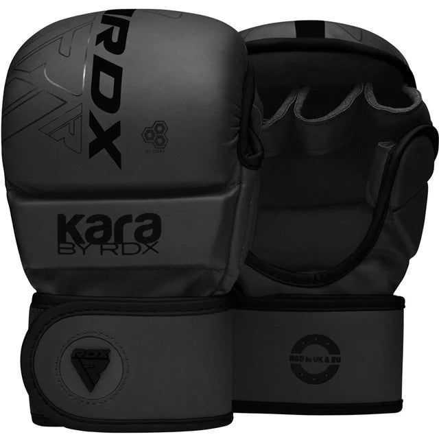 RDX F6 KARA Black MMA Sparring Gloves 7oz
