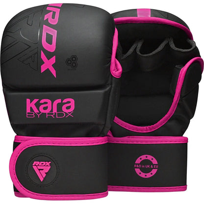 RDX F6 KARA Pink MMA Sparring Gloves 7oz