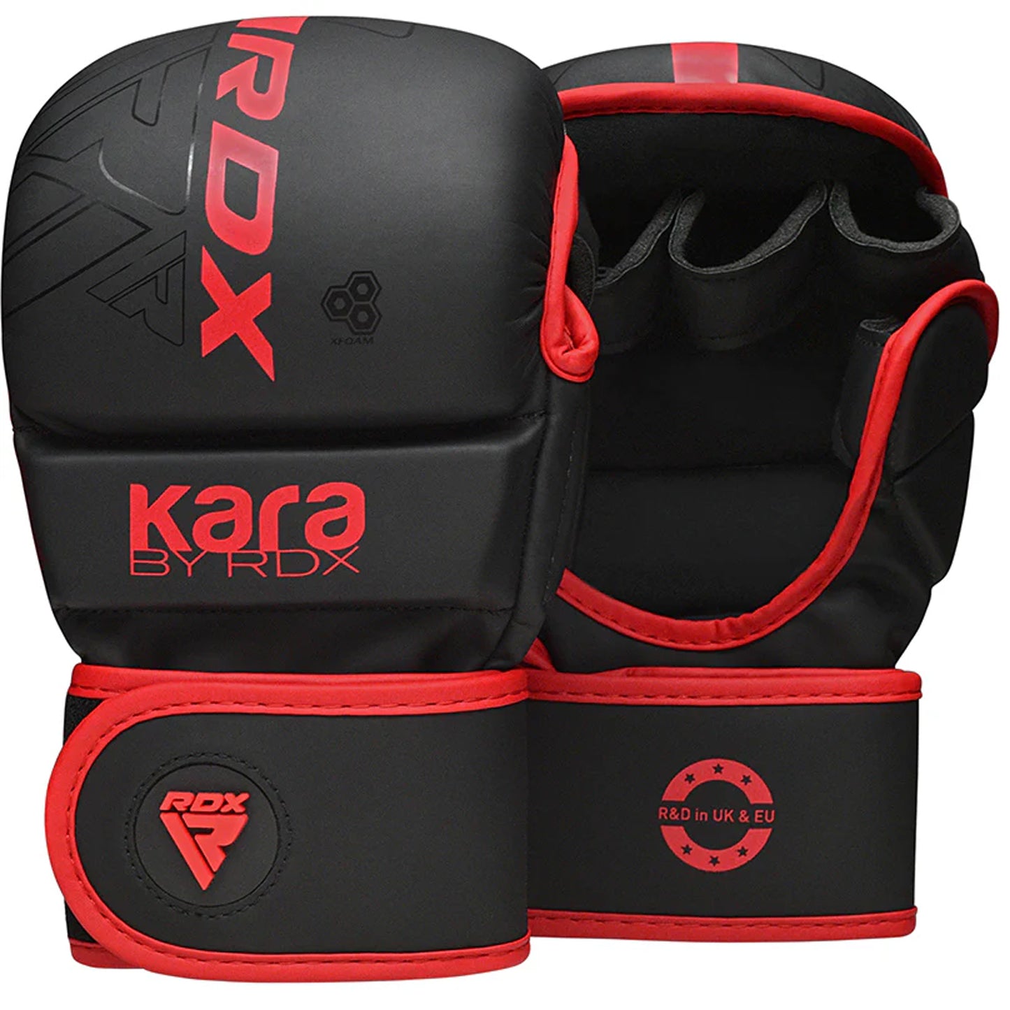 RDX F6 KARA Red MMA Sparring Gloves 7oz