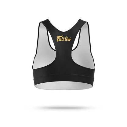 Fairtex SB1 Classic Black & Gold Sports Bra
