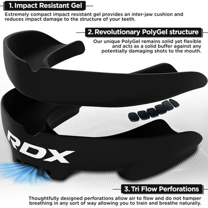 RDX 3w Mouth Guard Adult Black