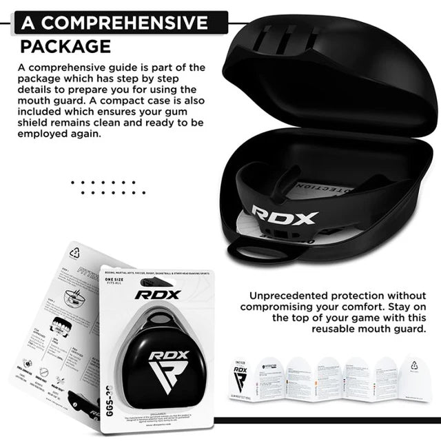 RDX 3w Mouth Guard Adult Black