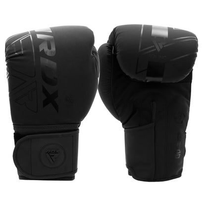 RDX F6 Kara Matte Black Boxing Gloves
