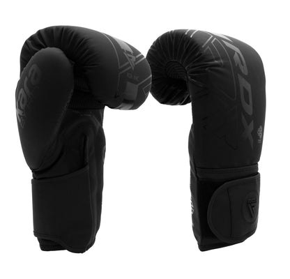 RDX F6 Kara Matte Black Boxing Gloves