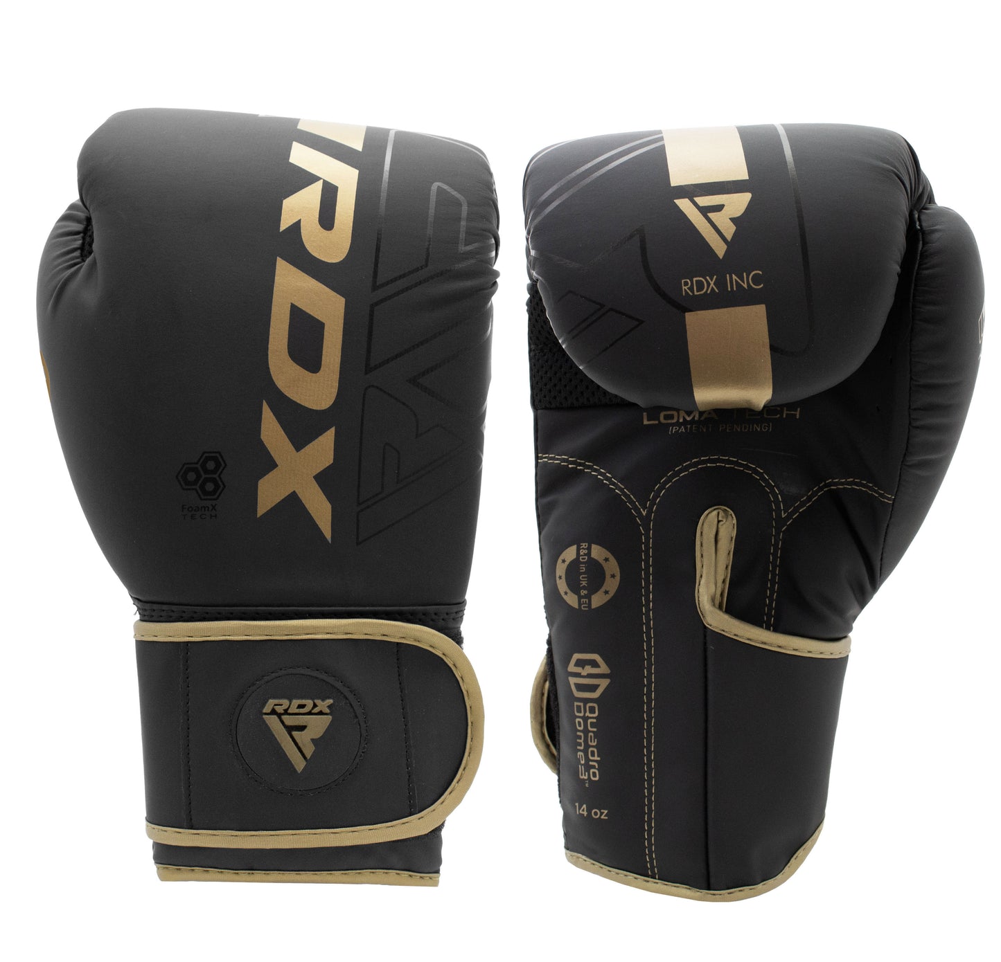 RDX F6 Kara Matte Golden Boxing Gloves