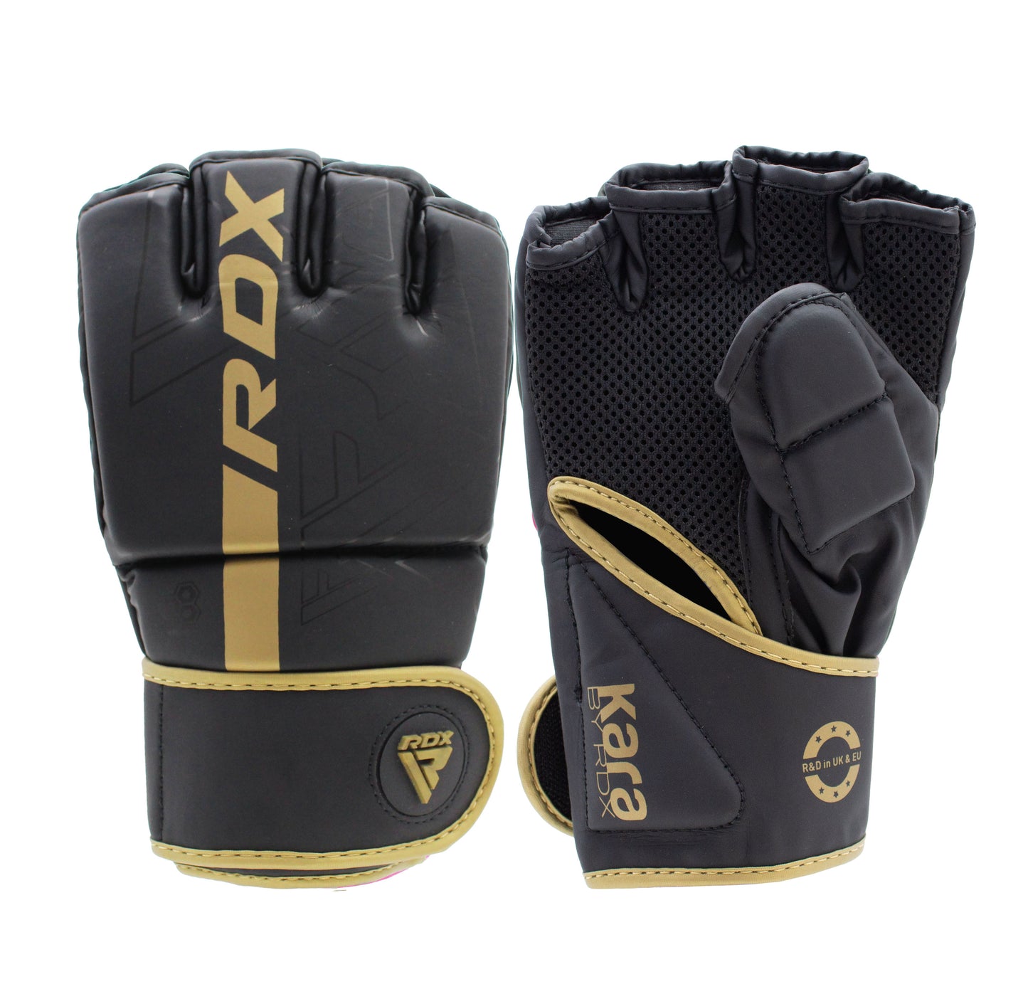 RDX F6 KARA MMA Grappling Gloves Matte Golden