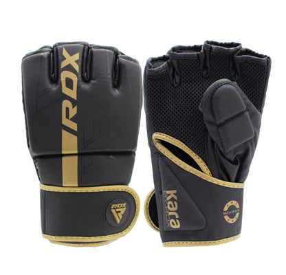 RDX F6 KARA MMA Grappling Gloves Matte Golden
