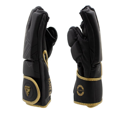 RDX F6 KARA MMA Grappling Gloves Matte Golden