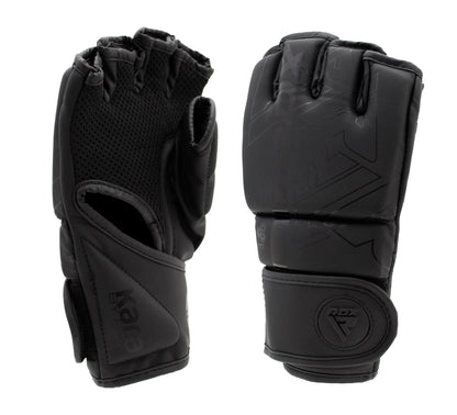 RDX F6 KARA MMA Grappling Gloves Matte Black
