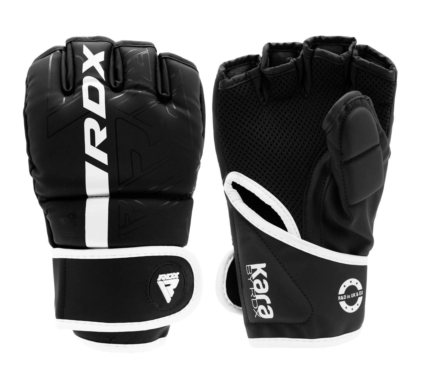 RDX F6 KARA MMA Grappling Gloves Matte White