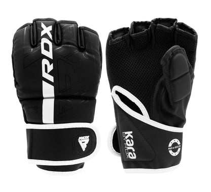 RDX F6 KARA MMA Grappling Gloves Matte White