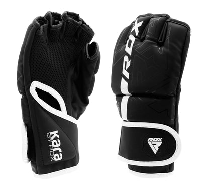 RDX F6 KARA MMA Grappling Gloves Matte White