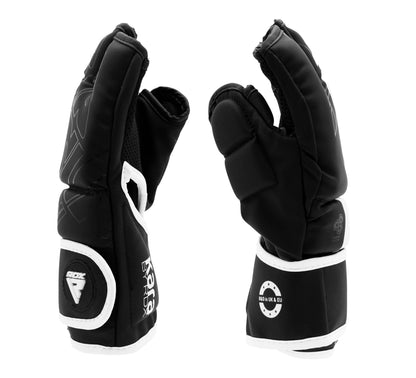 RDX F6 KARA MMA Grappling Gloves Matte White