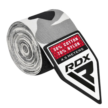 RDX 4.5M Professional Boxing Hand Wraps Camo