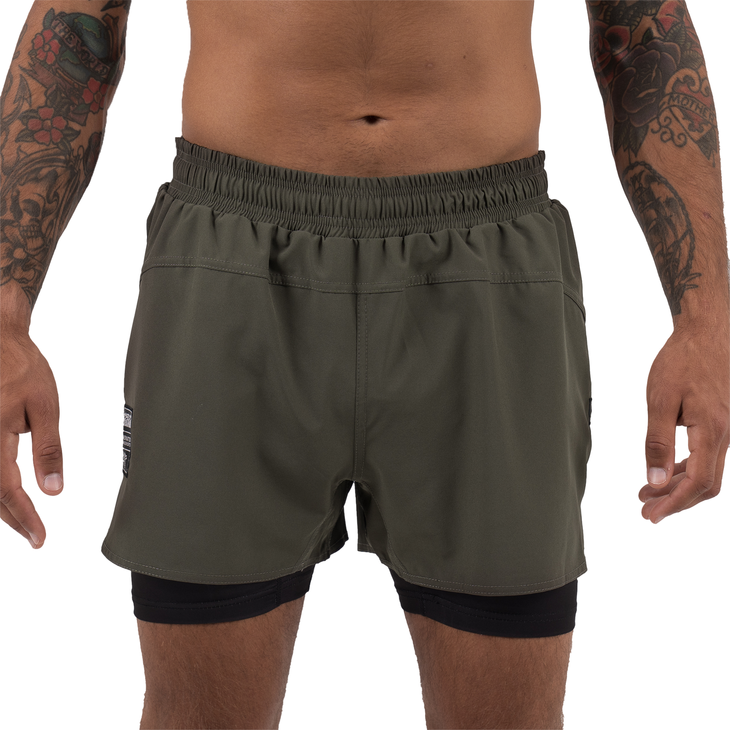 Scramble Combination Shorts – Khaki Green/Black
