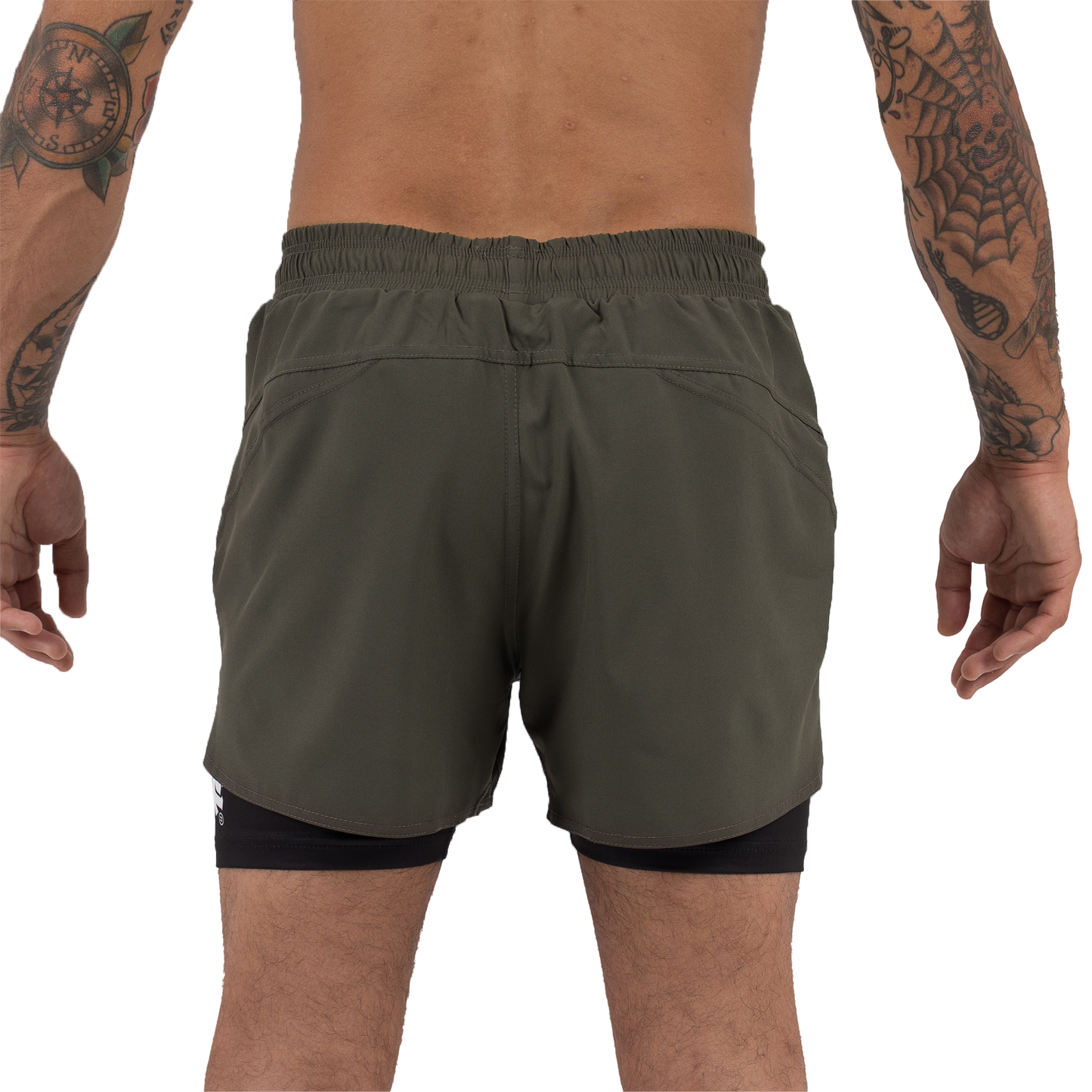 Scramble Combination Shorts – Khaki Green/Black