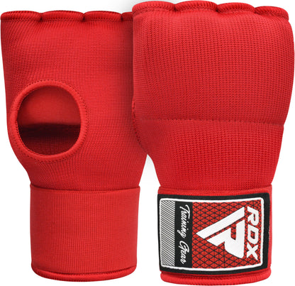 RDX IS Gel Padded Red Inner Gloves Hook & Loop strap for Knuckle Protection Wraps OEKO-TEX® Standard 100 certified