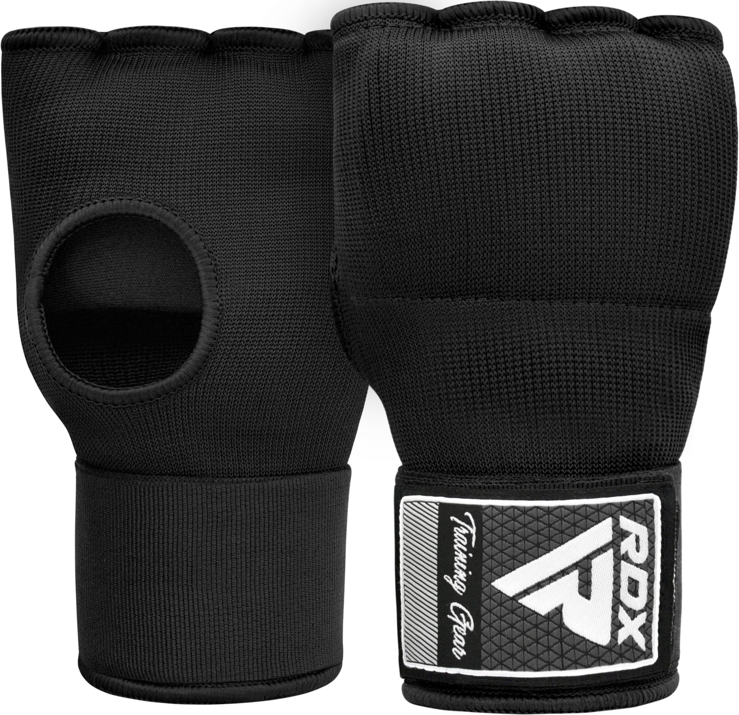 RDX IS Gel Padded Black Inner Gloves Hook & Loop Strap Knuckle Protection Wraps OEKO-TEX® Standard 100 certified