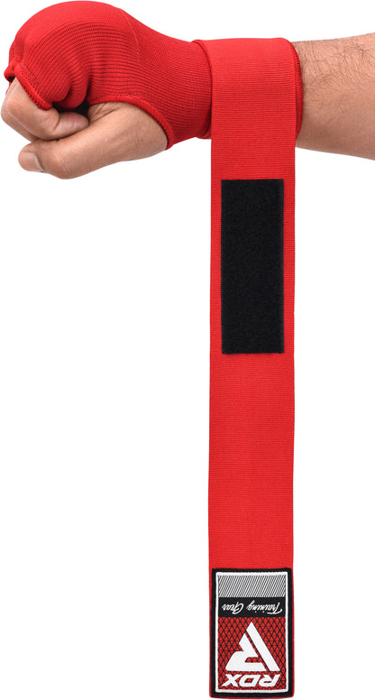 RDX IS Gel Padded Red Inner Gloves Hook & Loop strap for Knuckle Protection Wraps OEKO-TEX® Standard 100 certified