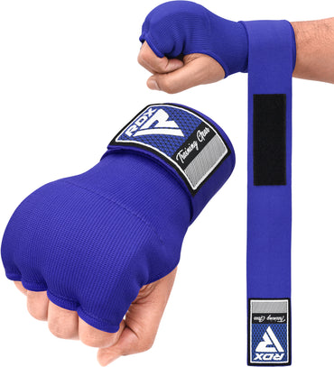 RDX IS Gel Padded Blue Inner Gloves Hook & Loop Strap for Knuckle Protection Wraps OEKO-TEX® Standard 100 certified