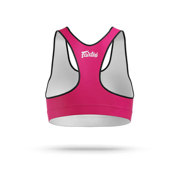 Fairtex SB1 Classic Pink & White Sports Bra