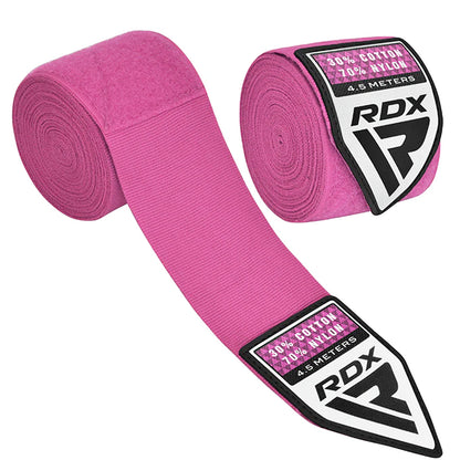 RDX 4.5M Professional Boxing Hand Wraps Pink