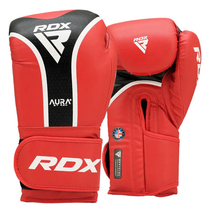 RDX RED BOXING GLOVES AURA PLUS T-17