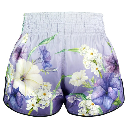 RMS124 TUFF High-Cut Retro Muaythai Shorts Purple An-Chan