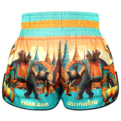 RMS128 TUFF High-Cut Retro Muaythai Shorts The Legacy of Thailand