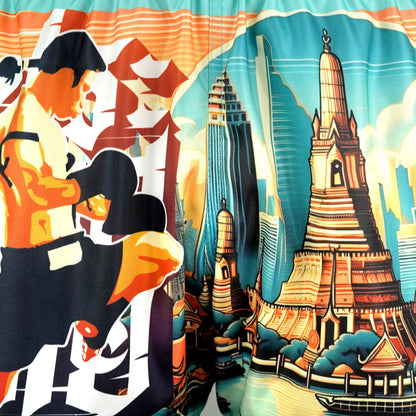 RMS128 TUFF High-Cut Retro Muaythai Shorts The Legacy of Thailand