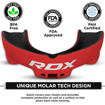 RDX 3w Mouth Guard Adult Red Black