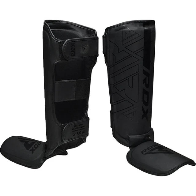 RDX F6 KARA MMA Shin Instep Guards Black Matte