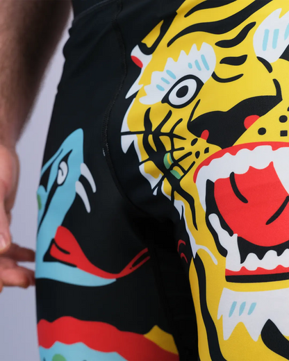 Scramble Sukajan Compression Spats | High-Performance BJJ Gear