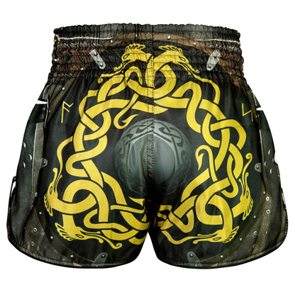 TUFF High-Cut Retro Muaythai Shorts - RMS120 - Berserkers Fury