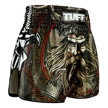 TUFF High-Cut Retro Muaythai Shorts - RMS120 - Berserkers Fury