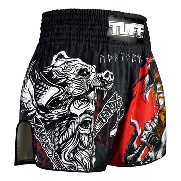 TUFF High-Cut Retro Muaythai Shorts - RMS121 - The Barbarian
